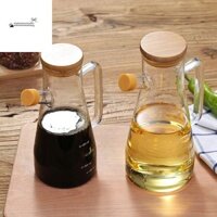 Stationerystudio Chai Gia Vị Có Tay Cầm Hộp Đựng Nước Sốt Sáng Tạo Nấu Nướng Thủy Tinh Bảo Quản Chai Dầu Ô Liu