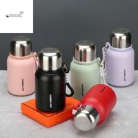 Stationerystudio Cốc giữ nhiệt di động, Ấm đun nước uống bằng thép không gỉ Bình chân không di động, có tay cầm Cách nhiệt Chai nước giữ nhiệt Trà cà phê