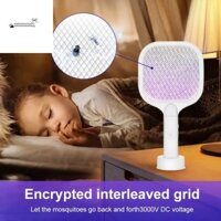 Stationerystudio Fly Swatter Trap, Đèn LED UV Electric Bug Zapper, USB di động có thể sạc lại Vợt côn trùng tự động Cắm trại