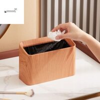 Stationerystudio Thùng rác hẹp để bàn, Hộp đựng rác mặt bàn vuông Bắc Âu, Thùng rác Mini đơn giản sáng tạo không nắp cho văn phòng