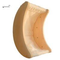 Stationerystudio Võng mèo bằng gỗ, Cốc hút hình mặt trăng Võng cửa sổ mèo, Đồ dùng cho thú cưng Treo cá rô cửa sổ mèo đa năng có thể tháo rời trong nhà