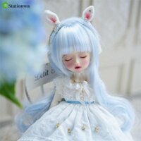 Stationwa Bjd Doll Tóc Giả, Tóc Xoăn Nhiều Màu Bjd SD Doll Hair, Tùy Chọn Handmade Dễ Thương Sợi Nhiệt Độ Cao Bjd Tóc Giả Phụ Kiện Quà Tặng Trẻ Em