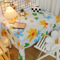 Stationwa Ins PVC Khăn trải bàn học sinh, Tấm trải bàn chống thấm nước bằng nhựa, Trang trí nhà cửa Khăn trải bàn dày có thể giặt được tại nhà