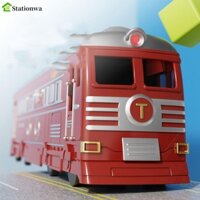 Stationwa Mô hình xe lửa quán tính, Quy mô mô mô phỏng phun nước đường sắt Đồ chơi xe, Chiếu sáng cho trẻ mới biết đi Hiệu ứng âm thanh năng động Kéo lại Đồ chơi xe lửa Quà tặng trẻ em