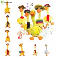 Stationwa Vịt Điện Đồ Chơi Sang Trọng, Ghi Âm Nhạc Nhảy Múa Vịt Sang Trọng Búp Bê, Động Vật Biết Nói 33cm Vui Hát Nhảy Múa Đồ Chơi Vịt Quà Tặng Sinh Nhật
