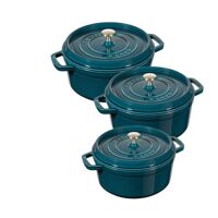 Staub – Nồi Tròn Màu Xanh Ngọc #24cm