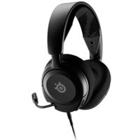 SteelSeries Arctis Nova 1 Black Multi-System Gaming Headset – Wired, Ultra Lightweight, Hi-Fi Drivers, 360° Spatial Audio, Comfort Design, Durable, Noise-Cancelling Mic