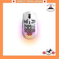SteelSeries gaming mouse wireless Aerox 3 Snow Wireless ultra lightweight TRUEMOVE AIR sensor Quantum Wireless 2.0 Technology IP54 standard waterproof dustproof
SteelSeries USB gaming mouse wired ultra lightweight IP54 standard waterproof and dustproof Su