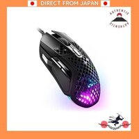 SteelSeries USB Gaming Mouse Wired Aerox 5 Ultra Lightweight 9 Button High Speed Responsive Long Time Use TRUEMOVE AIR Sensor Equipped 62401 Black