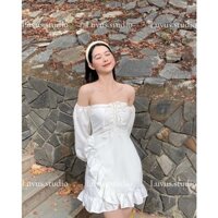 Stella Dress ( Váy trễ vai bèo xinh tôn dáng )