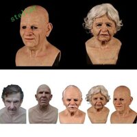 Stellartech Trang Trí Halloween Thực Tế Lễ Hội Cho Người Lớn Lễ Hội 3D Trang Phục Dự Tiệc Cung Cấp Cao Su Ông Già Mặt nạ