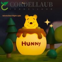 Stellaub Đèn Ngủ Silicon Mềm Điều Khiển Cảm Ứng Hình Gấu pooh Sáng Tạo Bảo Vệ Mắt
