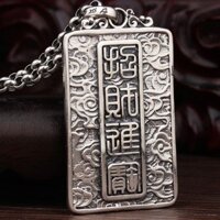 Sterl Sterling Bạc Pixiu Mặt Dây Chuyền Nam Có Thể Xoay Được Huy Chương Bạc Chắc Chắn Retro Độc Đáo Hợp Thời Trang Nam Bạc Vòng Cổ Mặt Dây Chuyền Bạc Pixiu Nam Xoay Được Huy Chương Bạc Chắc Chắn Retro Độc Đoán Độc Đáo Nam Hợp Thời Trang Vòng Cổ Bạc Mặt Dâ