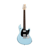 Sterling by Music Man SR30 StingRay HH Guitar, Laurel FB, Daphne Blue