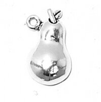 Sterling Silver Girls .8mm Box Chain JOY Fruit Of the Spirit Christian Pear Fruit Pendant Necklace