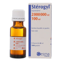 Stérogyl 2000000UI/100ml phòng và trị thiếu vitamin D  – CÔNG TY CỔ PHẦN NHÀ THUỐC NHÂN DÂN – PHƯỢNG HOÀNG