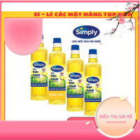 (STGR) Combo 4 Chai  Dầu Ăn Simply 1 Lít