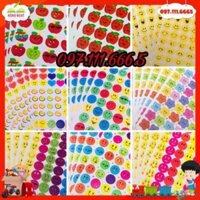 STICKER ✍️ hình dán mặt cười ngôi sao cute dễ thương khen thưởng cho bé [ Set 10 Tờ]