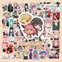 Sticker Anime Spy x Family Chống Thấm Nước Dán Vali, Mũ Bảo Hiểm, Laptop, Guitar, Ván Trượt... - Set 20 hình - Decal thường