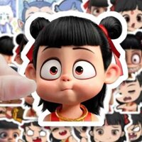 sticker cute 100 tấm 1k hình dán sticker 120 miếng dán biểu tượng cảm xúc Nezha, hình dán diy Ao Bing hoạt hình dễ thương