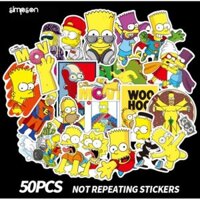 Sticker dán hoạt hình nhiều mẫu chống nước sticker dán mũ bảo hiểm vali laptop cực xinh bộ sưu tập 1