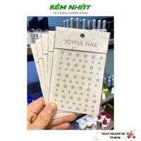 Sticker Dán Móng Kim Tuyến Bạc Nhiều Hình - Ngôi Sao