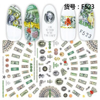 Sticker dán móng tay nail đô la 0890