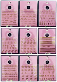 Sticker dán móng tay nail hoa văn nhiều mẫu 0894