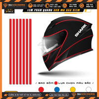 Sticker Dán Nón Bảo Hiểm Fullface, 3/4 Mẫu Tem Chỉ Shark | MBH-09 | Decal Phản Quang Trang Trí Mũ Bảo Hiểm Đẹp