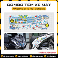 Sticker Dán Xe Máy Xe Điện Hình Doraemon | Tem Decal Dán Vinfast SH Vision Lead Air Blade AB Winner Vespa ...