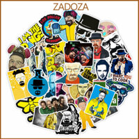 Sticker decal dán laptop , điện thoại hình dán trang trí Breaking bad Heisenberg, Jesse Pink Man - Decal chống nước - Set 10 hình