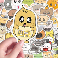 sticker dép crocs sticker cute 100 tấm 1k 206 thành viên seventeen phim hoạt hình động vật nhựa miniteen giấy dán chống thấm nước dễ thương trang trí xung quanh sổ tay