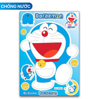 Sticker Doraemon Kích Thước Lớn 13x18.5cm 1 Tấm Gồm Nhiều Hình Size Khác Nhau Chất Lượng Cao Chống Nước - A5-DR04