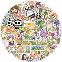 Sticker EM BÉ MÙA XUÂN CHIBI hoạt hình cute trang trí mũ bảo hiểm,guitar,ukulele,điện thoại,sổ tay,laptop-mẫu S103 - 1 cái bất kỳ,Thường