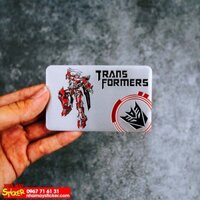 Sticker hình dán metal thẻ Transformer - Protect The Earth