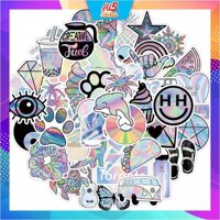 Sticker Hình Dán Trang Trí Sưu Tập Phong Cách Holographic ms222 - 10 hình