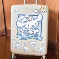 Sticker hoạt hình lớn dán vali tủ lạnh bàn học có chống thấm nước - sticker thỏ xanh