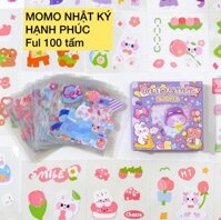 Sticker hộp 100 tấm nhiều chủ đề phong phú PET PVC - Mẫu 17