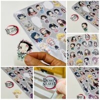 Sticker kimetsu no yaiba trong suốt 30-60 hình khác nhau hình dán anime Kimetsu no yaiba trong suốt - 60 sticker - 1