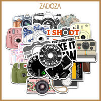 Sticker máy ảnh, camera decal dán laptop , điện thoại hình dán trang trí - Decal thường - Set 40 hình