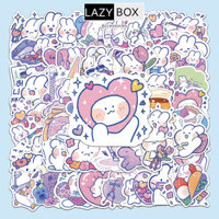 Sticker Mong mong đáng yêu Dán Vali, Mũ Bảo Hiểm, Laptop, Guitar, Ván Trượt... - Set 10 hình - Decal thường