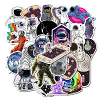 Sticker Phi hành gia Astronaut  decal dán laptop , điện thoại hình dán trang trí - Decal thường - Set 20 hình