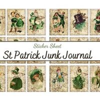 sticker sheet patrick junk journal - sticker dán, trang trí sổ nhật kí, sổ tay  Bullet journal sticker - uni027 - 1