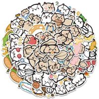 Sticker sóc cute trang trí mũ bảo hiểm, guitar, ukulele, điện thoại, sổ tay, laptop - mẫu S6 - 1 cái bất kỳ,Sticker thường