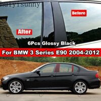 Sticker Sợi Carbon HYS 6 Màu Đen Dán Cột Cửa Sổ Xe Hơi BMW 3 Series E90 F30 G20 2005-2022