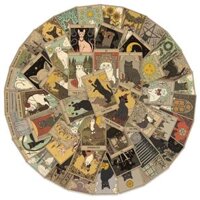 Sticker tarot mèo hoạt hình cute trang trí mũ bảo hiểm, guitar, ukulele, điện thoại, sổ tay, laptop-mẫu S22 - 1 cái bất kỳ,Chống nước