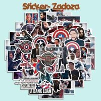 Sticker The falcon nhãn dán trang trí mũ bảo hiểm, đàn, guitar, ukulele, điện thoại laptop - Set 10 thường