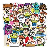 Sticker TOY STORY MINI hoạt hình cute trang trí mũ bảo hiểm,guitar,ukulele,điện thoại,sổ tay,laptop-mẫu S127 - Set 10,Chống nước