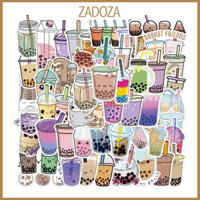 Sticker trà sữa milktea decal dán laptop , điện thoại hình dán trang trí - Decal thường - Set 20 hình