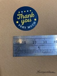 Sticker tròn Happy Birthday (500 tem) - Mẫu 1